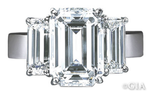 Emerald Cut Diamond Courtesy of GIA. Get your unique diamond look at Biris Jewelers near Canton, Ohio